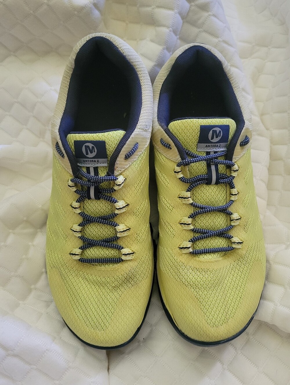 Womens Merrell Antora 2 Yellow Running Sneakers J067196 Size 9.5